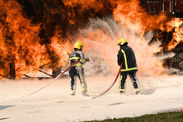 polluants dans les systèmes d’extinction